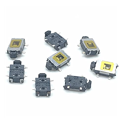 JFQOWCMP Taktschalter 10/50/200/500 Stück Mikroknopf Big Turtle Switch 4pin SMD Reset-Tasten Little Turtle Netzschalter Handytisch (Color : 10pcs) von JFQOWCMP