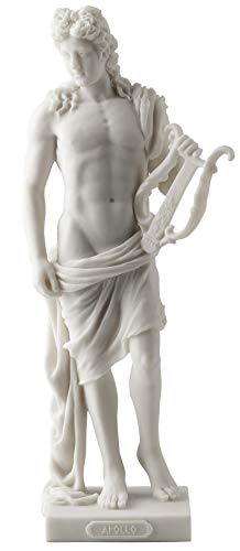 Apollo - Griechisch, Gott, der Licht, Musik und Poesie Statue weiß Finish von JFSM INC.