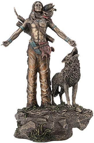 JFSM INC. Indianer Krieger Betende Statue Skulptur Figur von JFSM INC.