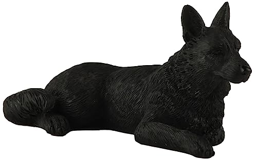 JFSM INC. Mini-Figur Deutscher Schäferhund, 10,2 cm, Schwarz von JFSM INC.