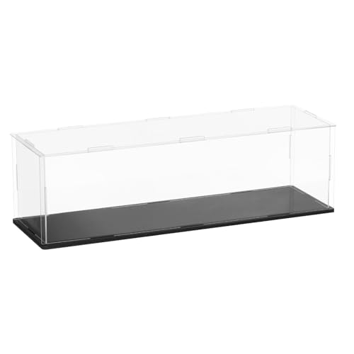 JFUTD Schaukasten Vitrine Acryl Vitrine mit schwarzem Boden, Sammelvitrine, Acrylbox für Wohnzimmer, Schlafzimmer und Büro,2 mm, 45/50/55/60/65/70cm(55x55x35cm/22x22x14in) von JFUTD