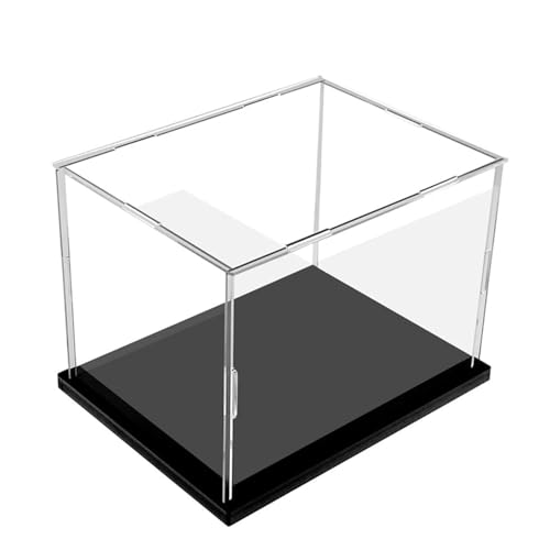 Vitrine aus Acryl mit Schwarzer Basis, Zusammenbauen Arbeitsplatte Klarer Acrylkasten Organizer Staubdichte Schutzschalter für Action-Figuren Spielzeug, Sammlerstücke,2mm, 45/50/55/60/65/70cm(45x20x20 Vitrine aus Acryl mit Schwarzer Basis, Zusammenbauen Arbeitsplatte Klarer Acrylkasten Organizer Staubdichte Schutzschalter für Action-Figuren Spielzeug, Sammlerstücke,2mm, 45/50/55/60/65/70cm(45x20x20 von JFUTD
