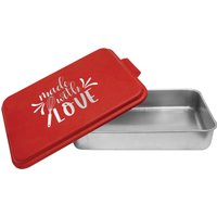 Mit Liebe Hergestellte Backform Gravur Kuchenform Mit Deckel - Backgeschenk Geschenk Zur Wohnungseinladung Hochzeitsgeschenk Mit Liebe Hergestellte Backform Gravur Kuchenform Mit Deckel - Backgeschenk Geschenk Zur Wohnungseinladung Hochzeitsgeschenk von JFWcreations