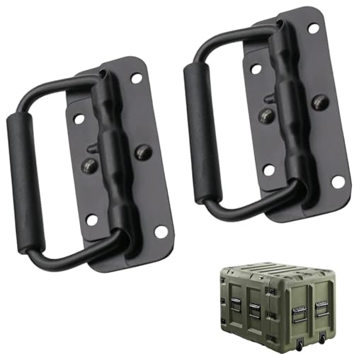 JFangZHZH Hardware Boxen Griff,2 Stück klappgriff 100mm,Klappgriff Edelstahl,Griffe,Klappbar Gefedert Kistengriff,Griffe Griff Tragegriff für Toolbox Tür,Schwarz JFangZHZH Hardware Boxen Griff,2 Stück klappgriff 100mm,Klappgriff Edelstahl,Griffe,Klappbar Gefedert Kistengriff,Griffe Griff Tragegriff für Toolbox Tür,Schwarz von JFangZHZH