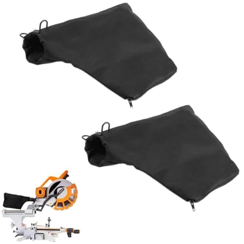 Tischsäge Gehrungssäge Staubbeutel,2 Stück Gehrungssägen-Staubbeutel,Staubsammelbeutel mit verstellbarem Auslass,Dust Staubbeutel Staubsammelbeutel für Gehrungssägen 255 von JFangZHZH