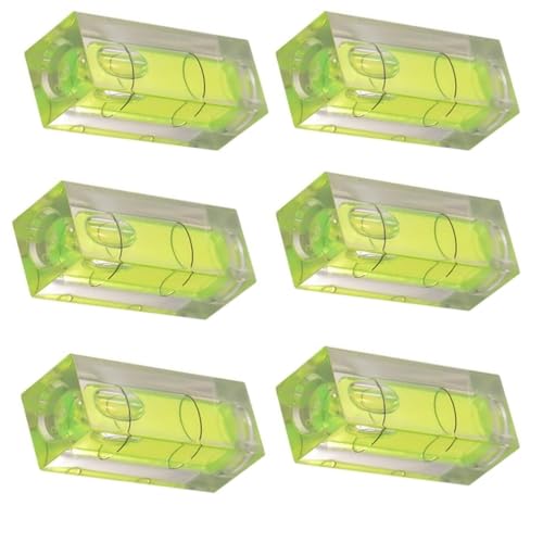 Wasserwaage, 5 Stück Mini-Wasserwaagen, kleine Blasenwasserwaage, Wasserwaage, Blasenwasserwaage, 15 x 15 x 40 mm von JFangZHZH