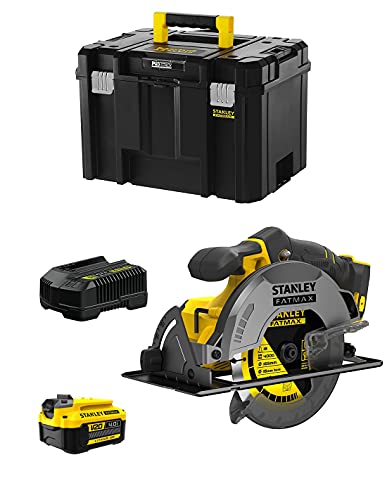 Handkreissäge STANLEY FatMax SFMCS500M1T (1 Batterie 4,0 Ah + Ladegerät + TSTAK VI) von JG todotaladros