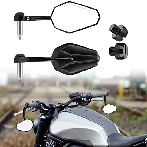 JGANRF 22mm 7/8" Motorrad Bar End Spiegel Für MT07 MT09 MT10 R1 R3 FZ6 TMAX530 TMAX 500 Xmax XJ6 XJR1300 FZ 6 Fun 900 von JGANRF