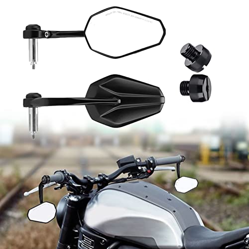 JGANRF 22mm 7/8" Motorrad Bar End Spiegel Für MT07 MT09 MT10 R1 R3 FZ6 TMAX530 TMAX 500 Xmax XJ6 XJR1300 FZ 6 Fun 900 von JGANRF
