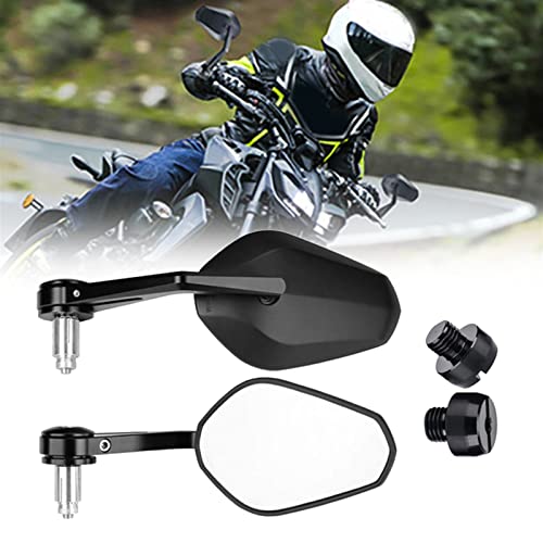 JGANRF 22mm 7/8" Motorrad Bar End Spiegel Für MT07 MT09 MT10 R1 R3 FZ6 TMAX530 TMAX 500 Xmax XJ6 XJR1300 FZ 6 Fun 900 von JGANRF
