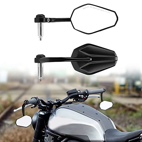 JGANRF 22mm 7/8" Motorrad Bar End Spiegel Für MT07 MT09 MT10 R1 R3 FZ6 TMAX530 TMAX 500 Xmax XJ6 XJR1300 FZ 6 Fun 900 von JGANRF