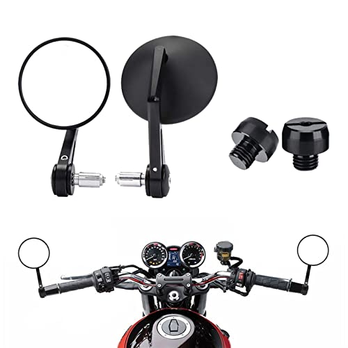 JGANRF Motorrad Spiegel CNC Motorrad Rückspiegel Für Shadow 600 Msx 125 Cb500x Für K1 GSX-R1000 GSX-R600 GSX-R750 von JGANRF