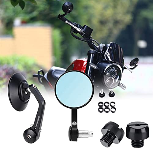 JGANRF Motorrad Spiegel Lenker Für SYM Citycom 300 Cafe Racer CNC Scooter Crusier Rückspiegel Lenkerendenspiegel von JGANRF