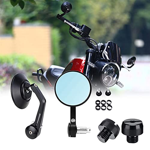 JGANRF Motorrad Spiegel Lenker Für SYM Citycom 300 Cafe Racer CNC Scooter Crusier Rückspiegel Lenkerendenspiegel von JGANRF