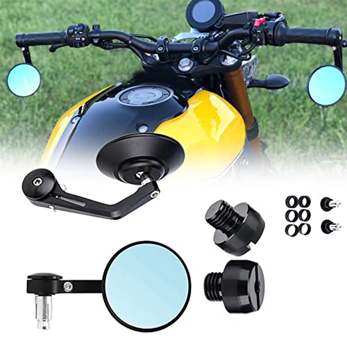 JGANRF Motorradspiegel Lenker Cafe Racer CNC Scooter Crusier Rückspiegel Für SYM Citycom 300 von JGANRF