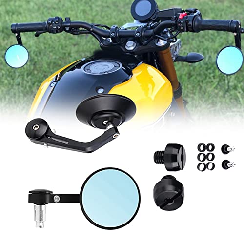 JGANRF Motorradspiegel Lenker Cafe Racer CNC Scooter Crusier Rückspiegel Für SYM Citycom 300 von JGANRF