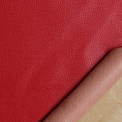 Sofa leder patch selbstklebend rot 20X25CM Leder Flicken Aufkleber Patch Repair Lederreparatur Set Leder, Vinyl & Kunstleder Reparieren Kit Für Autositze von JGBDFHV