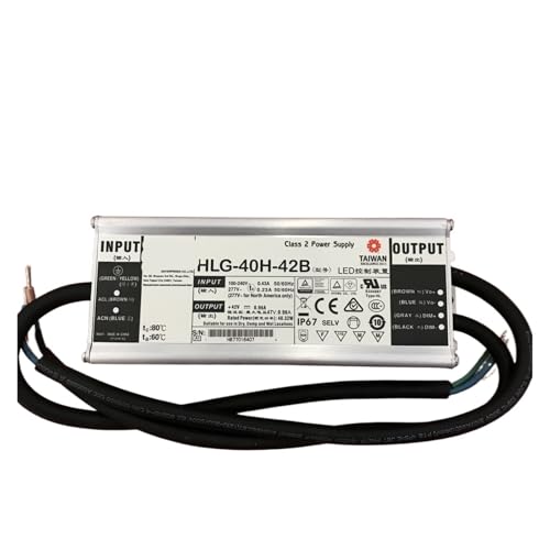 JGGCKNOGG 40W Konstantspannung+Konstantstrom dimmbarer Treiber HLG-40H-24B HLG-40H-30B HLG-40H-36B HLG-40H-42B HLG-40H-48B(HLG-40H-12B) von JGGCKNOGG