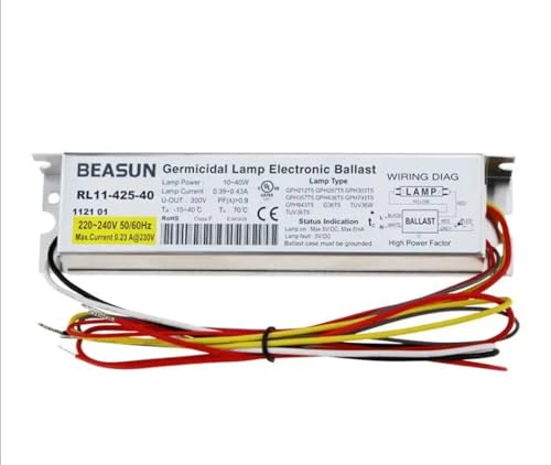 JGGCKNOGG UV-Elektronikvorschaltgerät 10-41W Universal Typ RL11-425-40 ist for 21-40W UV-Lampen geeignet JGGCKNOGG UV-Elektronikvorschaltgerät 10-41W Universal Typ RL11-425-40 ist for 21-40W UV-Lampen geeignet von JGGCKNOGG