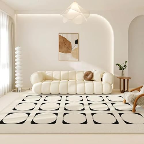 JGGXHM Ins Style Teppiche für Wohnzimmer Leichter Luxus-Plüschteppich Flauschiger weicher Schlafzimmerdekorteppich Großflächige Loungematte Waschbar 245x365cm JGGXHM Ins Style Teppiche für Wohnzimmer Leichter Luxus-Plüschteppich Flauschiger weicher Schlafzimmerdekorteppich Großflächige Loungematte Waschbar 245x365cm von JGGXHM