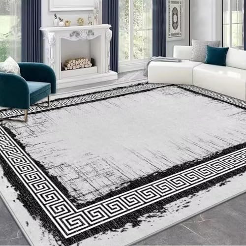 JGGXHM Leichte Luxus-Teppiche für Schlafzimmer, Rutschfester Nachtvorleger, großflächiger Wohnzimmer-Dekorationsteppich, waschbare Garderoben-Bodenmatte 120x150cm JGGXHM Leichte Luxus-Teppiche für Schlafzimmer, Rutschfester Nachtvorleger, großflächiger Wohnzimmer-Dekorationsteppich, waschbare Garderoben-Bodenmatte 120x150cm von JGGXHM