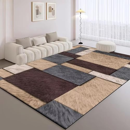 JGGXHM Leichte Luxusteppiche im klassischen Stil, große Wohnzimmerteppiche, Rutschfester Schlafzimmer-Dekorationsteppich, waschbare Couchtischmatte 100x160cm JGGXHM Leichte Luxusteppiche im klassischen Stil, große Wohnzimmerteppiche, Rutschfester Schlafzimmer-Dekorationsteppich, waschbare Couchtischmatte 100x160cm von JGGXHM