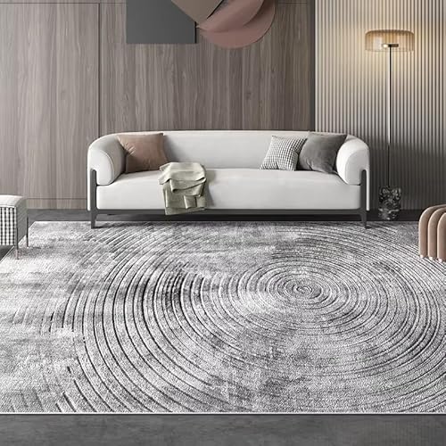 JGGXHM Minimalistischer, einfarbiger Schlafzimmerteppich, luxuriöser, großflächiger Teppich für das Wohnzimmer, rutschfeste, waschbare Bodenmatte, Lounge-Teppich (120 x 150 cm) von JGGXHM