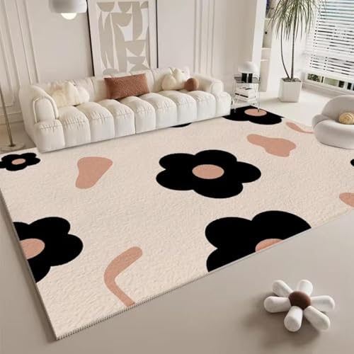 JGGXHM Minimalistischer Lounge-Wohnzimmer-Großbereichsteppich rutschfest bequem waschbar für die Inneneinrichtung zu Hause 180x210cm von JGGXHM