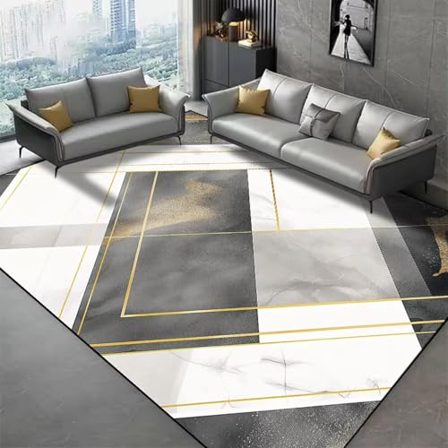 JGGXHM Moderne, einfache Wohnzimmerteppiche, rutschfeste Haushaltsmatte, waschbar, Schlafzimmerdekor, Nachttischteppich, große Fußmatten 90x130cm JGGXHM Moderne, einfache Wohnzimmerteppiche, rutschfeste Haushaltsmatte, waschbar, Schlafzimmerdekor, Nachttischteppich, große Fußmatten 90x130cm von JGGXHM
