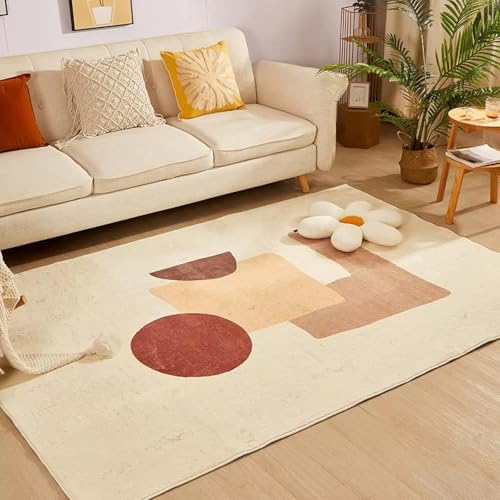 JGGXHM Moderne minimalistische Teppiche für Schlafzimmer, leichte, luxuriöse Wohnzimmerdekoration, Teppich, Plüsch-Lounge-Teppich, große Fläche 90x120cm JGGXHM Moderne minimalistische Teppiche für Schlafzimmer, leichte, luxuriöse Wohnzimmerdekoration, Teppich, Plüsch-Lounge-Teppich, große Fläche 90x120cm von JGGXHM