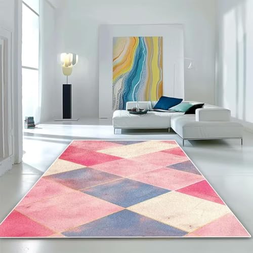 JGGXHM Moderner, einfacher, geometrischer Teppich, Wohnzimmerdekoration, leicht zu reinigen, große Teppiche, Lounge, Küche, rutschfeste, weiche Bodenmatten 120x160cm JGGXHM Moderner, einfacher, geometrischer Teppich, Wohnzimmerdekoration, leicht zu reinigen, große Teppiche, Lounge, Küche, rutschfeste, weiche Bodenmatten 120x160cm von JGGXHM