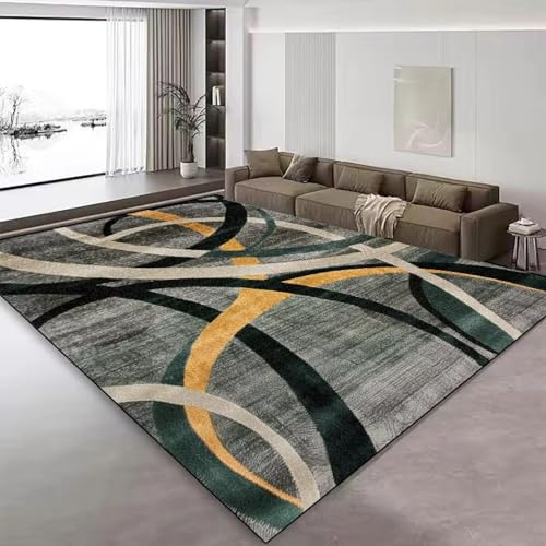 JGGXHM Nordischer Abstrakter Teppich, Wohnzimmer, Couchtische, Sofa, große Teppiche, Dekoration, Zuhause, rutschfeste Fußmatten, niedrigfloriger Teppich 90x130cm JGGXHM Nordischer Abstrakter Teppich, Wohnzimmer, Couchtische, Sofa, große Teppiche, Dekoration, Zuhause, rutschfeste Fußmatten, niedrigfloriger Teppich 90x130cm von JGGXHM