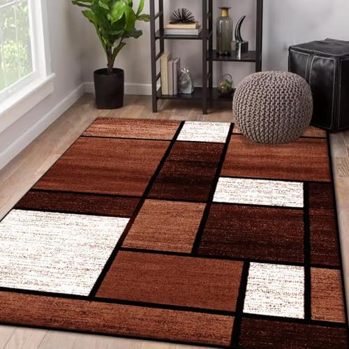 JGGXHM Nordischer geometrischer Wohnzimmerteppich, abstrakte Heimdekoration, große Fläche, rutschfeste Teppiche, Lounge, Schlafzimmer, Plüsch-Bodenmatte, weich 90x130cm JGGXHM Nordischer geometrischer Wohnzimmerteppich, abstrakte Heimdekoration, große Fläche, rutschfeste Teppiche, Lounge, Schlafzimmer, Plüsch-Bodenmatte, weich 90x130cm von JGGXHM