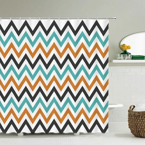 JGGXHM Wasserdichter Duschvorhang Geometrie Badezimmer Polyestergewebe Moderne 3D-Druckvorhänge für Badezimmer Dusche Badewannenabtrennung 240x160cm/WxH duschvorhang durchsichtig JGGXHM Wasserdichter Duschvorhang Geometrie Badezimmer Polyestergewebe Moderne 3D-Druckvorhänge für Badezimmer Dusche Badewannenabtrennung 240x160cm/WxH duschvorhang durchsichtig von JGGXHM