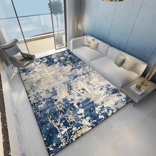 JGGXHM Wohnzimmerdekor Abstrakter Teppich Moderner Leichter Luxus-Hausteppich Flur Sofabereich Bodenmatte Schlafzimmer Garderobe Flur Teppiche 140x200cm JGGXHM Wohnzimmerdekor Abstrakter Teppich Moderner Leichter Luxus-Hausteppich Flur Sofabereich Bodenmatte Schlafzimmer Garderobe Flur Teppiche 140x200cm von JGGXHM