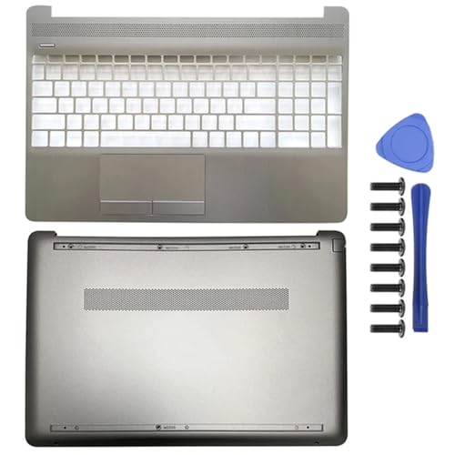 JGHFReW 15S-DU 15S-DY 15-DW 15-DU0048TU Laptop-Ersatzteile mit TPN-C139 L52012-001 Beinhaltet LCD-Rückenabdeckungsscharnern Palmrest Bottom Case im Silber(NO Keyboard CD) von JGHFReW