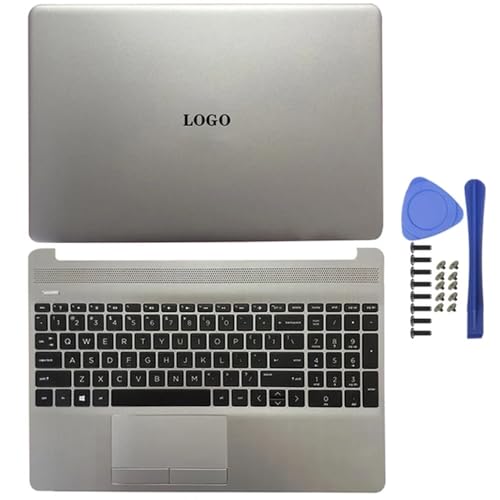 JGHFReW 15S-DU 15S-DY 15-DW 15-DU0048TU Laptop-Ersatzteile mit TPN-C139 L52012-001 Beinhaltet LCD-Rückenabdeckungsscharnern Palmrest Bottom Case im Silber(with Keyboard AC) von JGHFReW
