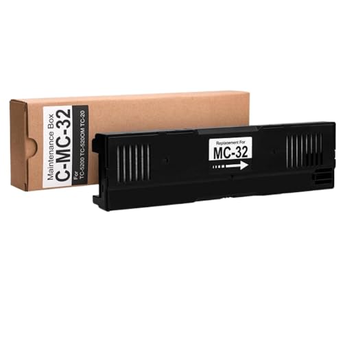 JGHFReW 3 MC-32 Wartungstankkartuschen Kompatibel mit TC-5200 TC-5200M TC-20 Drucker mit zuverlässigem Einmal-Chip JGHFReW 3 MC-32 Wartungstankkartuschen Kompatibel mit TC-5200 TC-5200M TC-20 Drucker mit zuverlässigem Einmal-Chip von JGHFReW