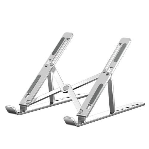 JGHFReW Einstellbarer Aluminium -Laptop -Ständer Kompatibel mit 10 bis 16 -Zoll(Silver) von JGHFReW