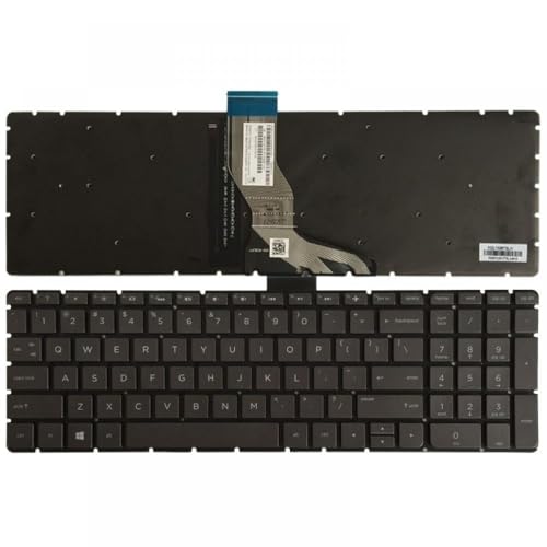 JGHFReW Kompatible Laptop -Tastatur Kompatibel mit 15 AK 15 AR 15 Au 15 v. Chr. 17 U 17T U 17 AB 17 G 17 W 17T W TPN Q172 TPN Q173 Modelle(Gray with Backlit) von JGHFReW