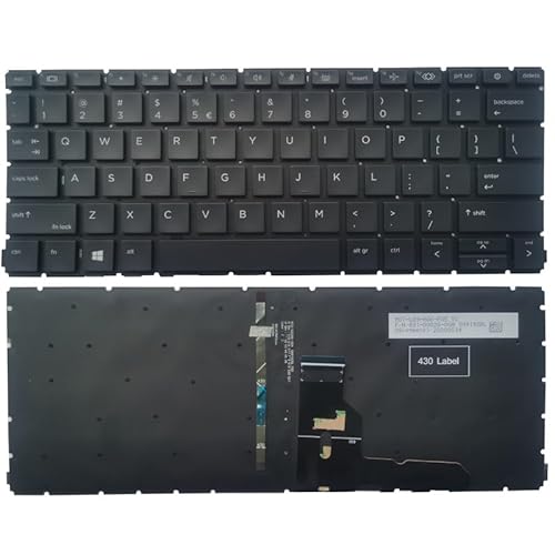 JGHFReW Kompatible Laptop-Tastatur für Probook 430 G8 435 G8 Modelle M03445-B31 L93087-B31 SN9192BL SG-A2171-XUA mit Hintergrundbeleuchtungsfunktion von JGHFReW