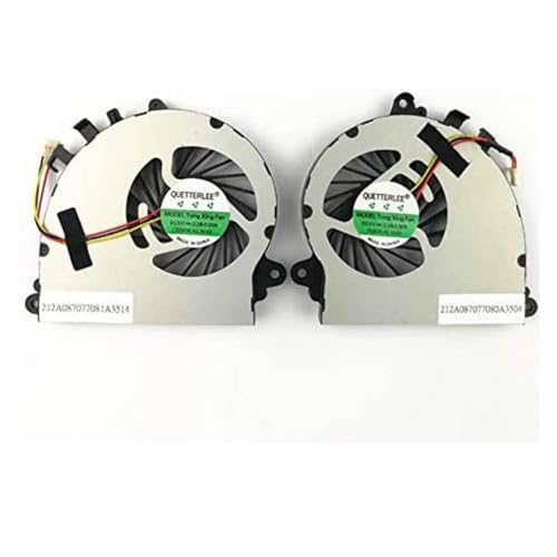 JGHFReW Kompatibler Kühllüfterersatz Kompatibel mit GS72 GS72 6qd GS72 Stealth Pro GS70 2OD GS70 2PE GS70 ONC GS70 MS-1771 CPU- und GPU-Kühllüfter-Set von 2 von 2(CPU and GPU) von JGHFReW