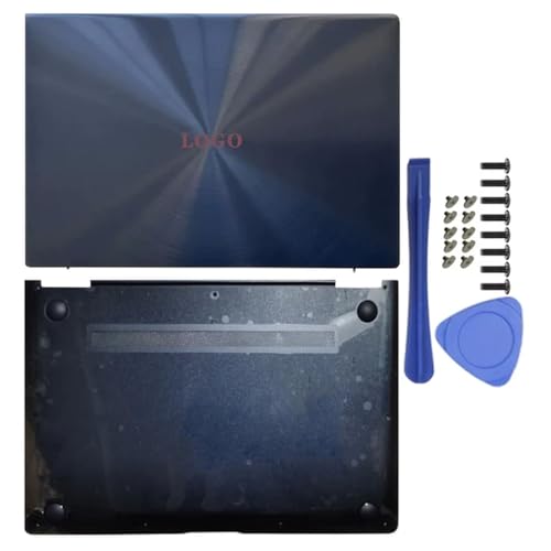 JGHFReW LCD -Bildschirm Rückseite Abdeckung vordere Letztleine Palmrest Bottom Case kompatibel mit Zenbook S UX391 UX391U UX391UA UX391FA Laptop -Ersatzteile(Blue AD Cover) von JGHFReW