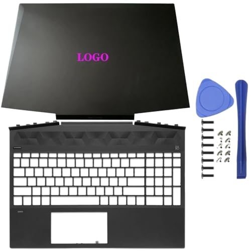 JGHFReW LCD-Rückzugabdeckung vordere Letzscharniere Palmrest Bottom Case kompatibel mit 15-DK-Laptop-Modellnummern L56914-001 L57593-001 L65255-001 Ersatzteile(NO Keyboard AC) von JGHFReW