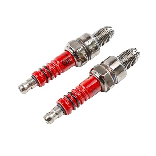 JGHFReW Spark Plu 1/2 Stück Racing G 3 Dreifachelektrode A7TC A7TJC kompatibel mit GY6 CG 50 70 110 125 150CC Motorrad ATV Scooter Dirt Bike Go Kart(2Pcs A7TJC) von JGHFReW