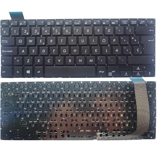 JGHFReW X407 x407m x407MA X407U X407UA X407UB A407 Compatible Laptop -Tastatur SP Spanische Layout Schwarz ohne Rahmen Austauschenteil von JGHFReW