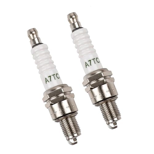 Spark Plu 1/2 Stück Racing G 3 Dreifachelektrode A7TC A7TJC kompatibel mit GY6 CG 50 70 110 125 150CC Motorrad ATV Scooter Dirt Bike Go Kart(2Pcs A7TC) von JGHFReW