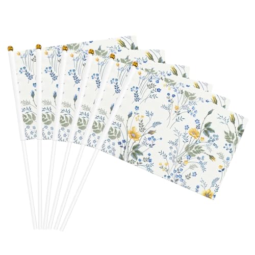 Blaue Blume Blumenmuster Rosen Druck Leichte Handflagge Doppelseitige Flaggen Party Parade Home Decor Feiern Blaue Blume Blumenmuster Rosen Druck Leichte Handflagge Doppelseitige Flaggen Party Parade Home Decor Feiern von JGHHOUN