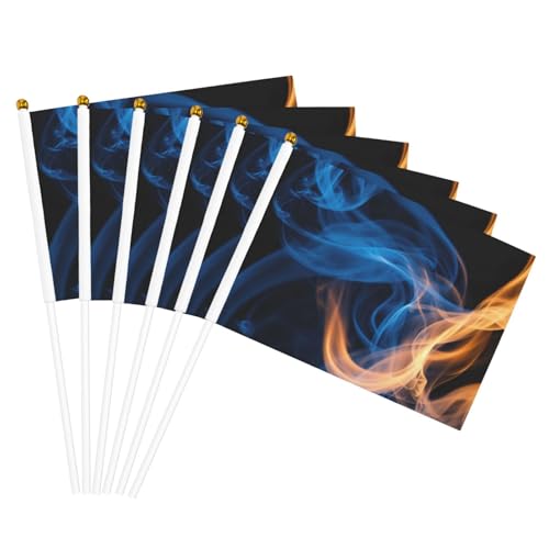 Blaue Flamme Druck Leichte Handflagge Doppelseitige Flaggen Party Parade Home Decor Feiern Blaue Flamme Druck Leichte Handflagge Doppelseitige Flaggen Party Parade Home Decor Feiern von JGHHOUN