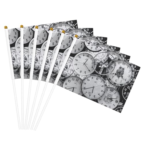 Uhr Kunstdruck Leichte Handflagge Doppelseitige Flaggen Party Parade Home Decor Feiern Uhr Kunstdruck Leichte Handflagge Doppelseitige Flaggen Party Parade Home Decor Feiern von JGHHOUN